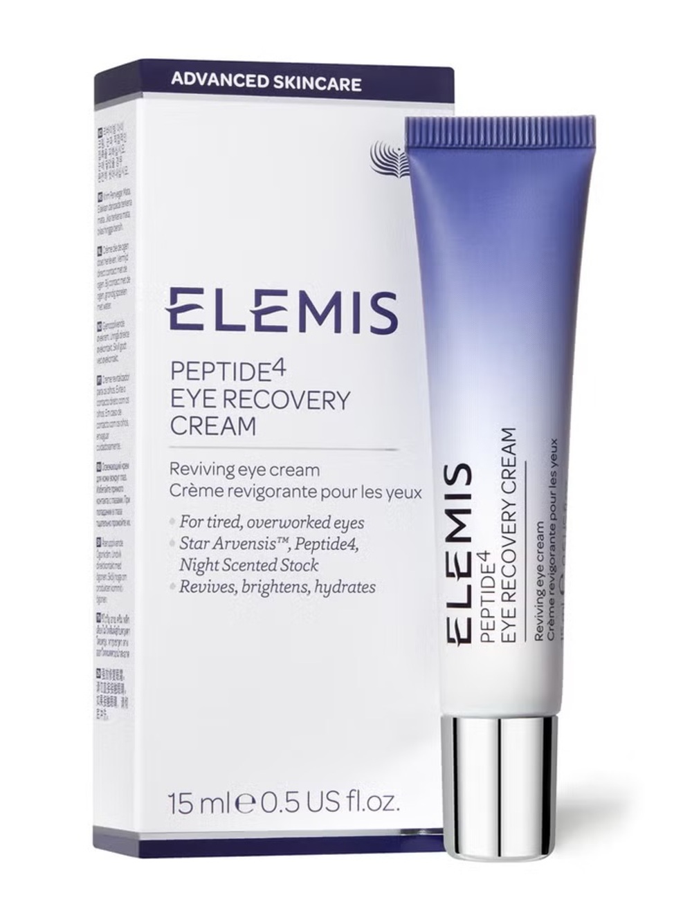ELEMIS Peptide4 Eye Recovery Cream - Purple, White